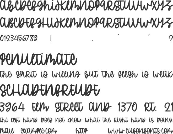 JUMPKiDS font preview