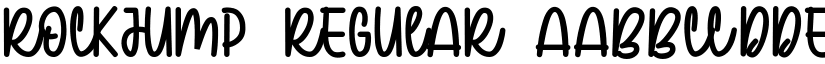 ROCKJUMP Regular font