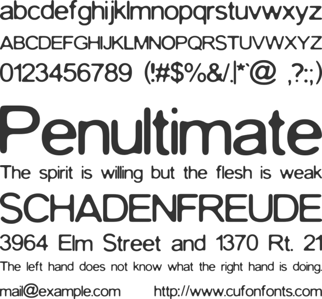 WARZONE 99 font preview