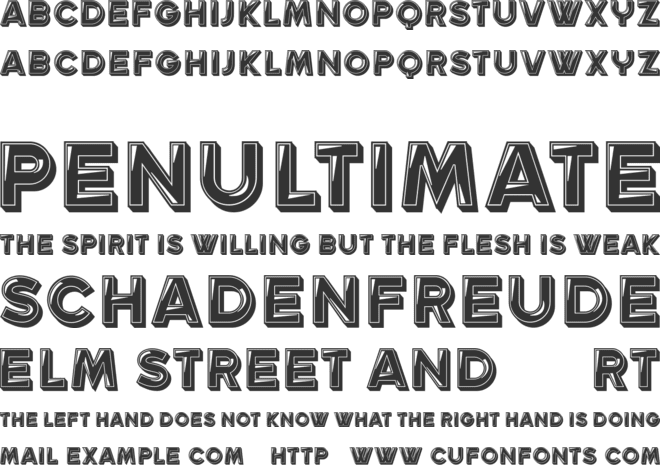 Nucleus font preview
