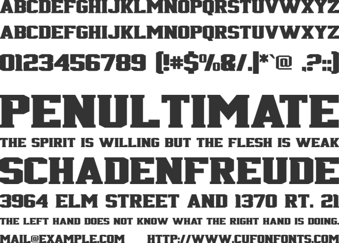 Jersey 716 font preview