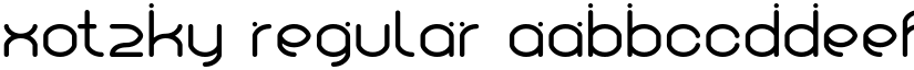 Xotzky Regular font