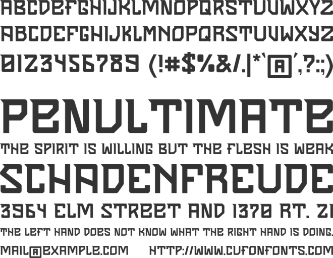 Sendha font preview