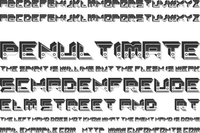 Lobby font preview