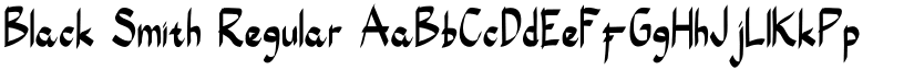 Black Smith Regular font