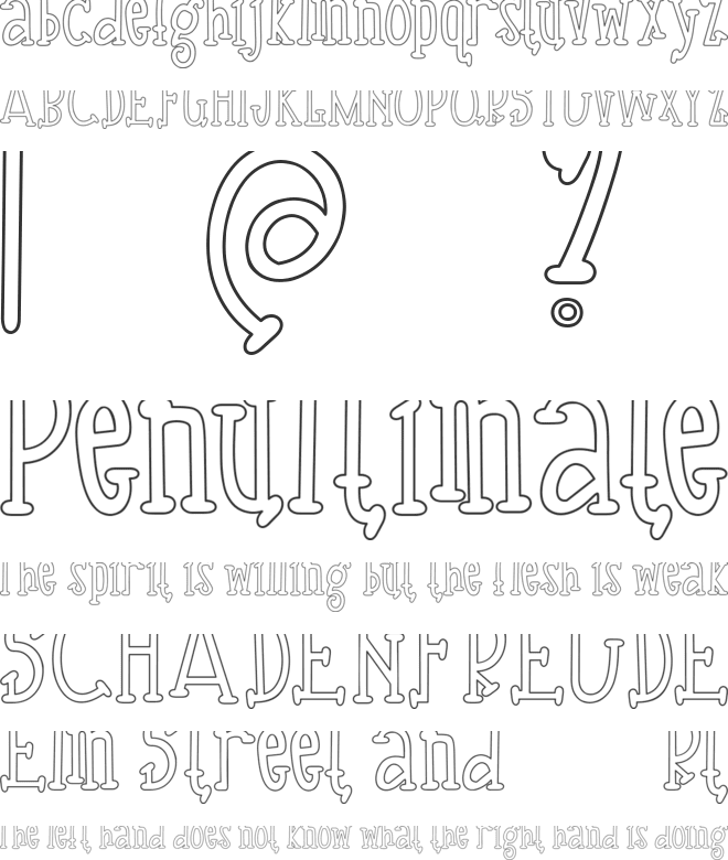 Sallsburgg font preview