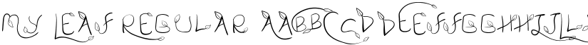 My Leaf Regular font