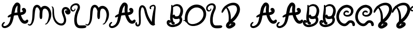 Amulman Bold font