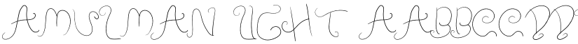 Amulman Light font
