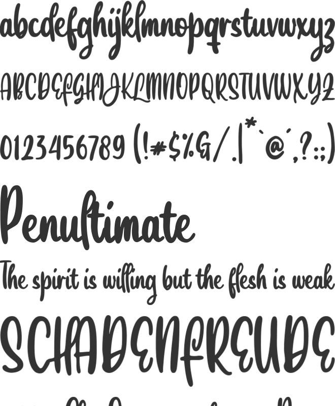 Julia Eberline font preview