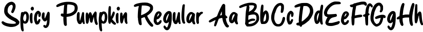 Spicy Pumpkin Regular font