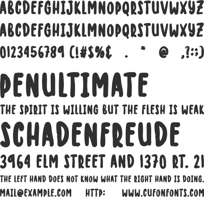 CREATIVE HOLLIDAY font preview