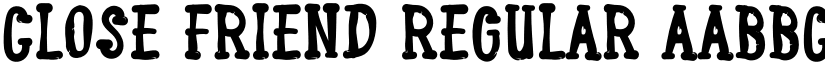 Close Friend Regular font
