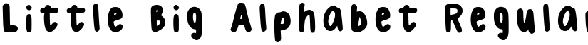 Little Big Alphabet Regular font