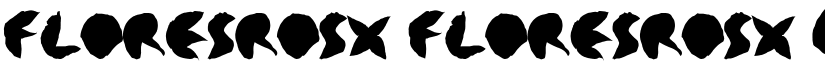 floresrosx floresrosx font