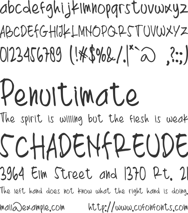 THOERTIEN font preview