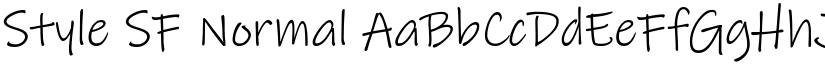 Style SF Normal font