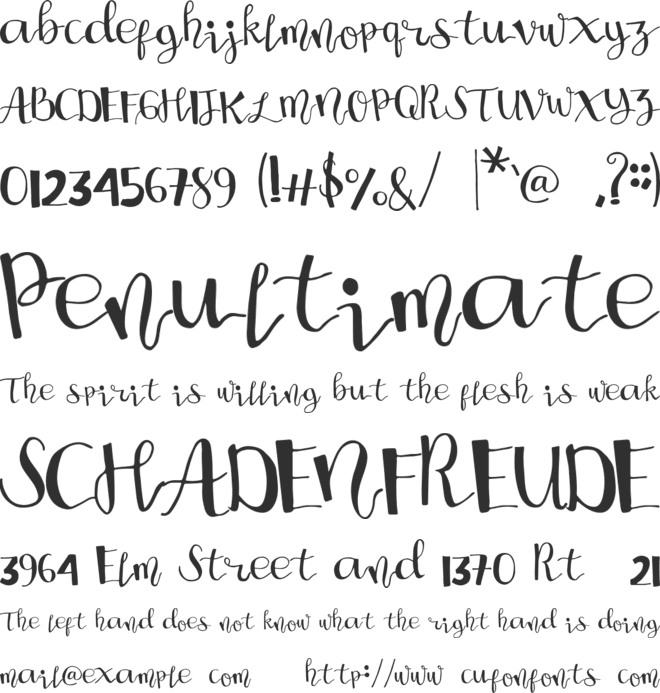 Craftsman Work font preview