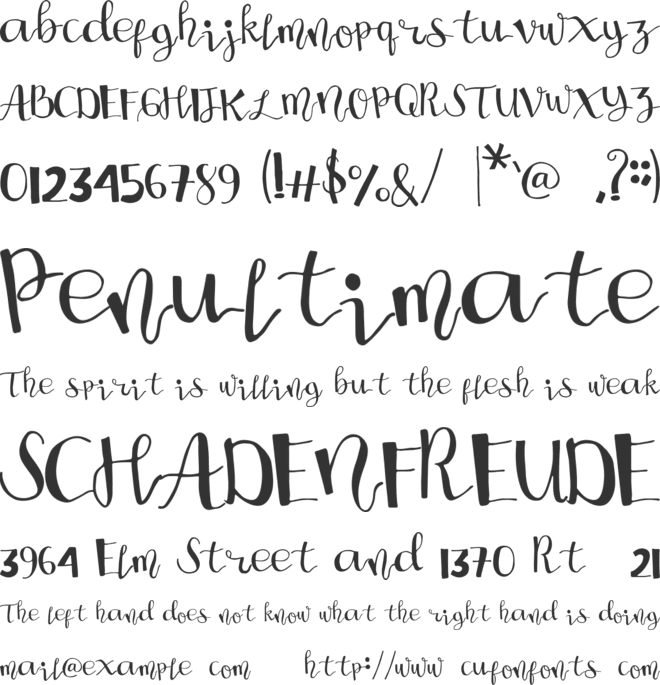Craftsman Work font preview