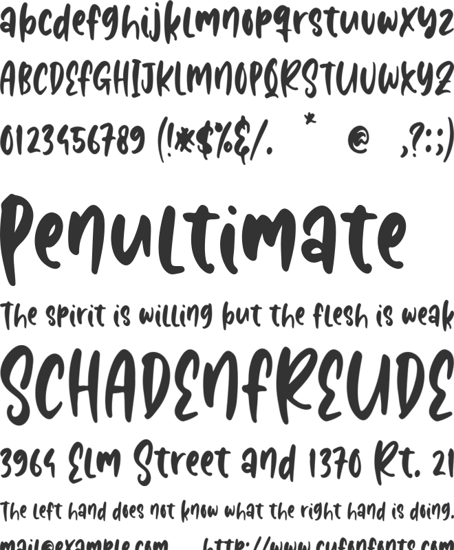 Snoopii Losee font preview