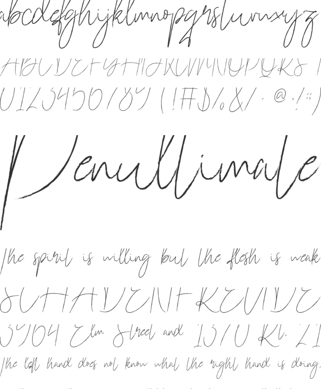 Baltimare font preview