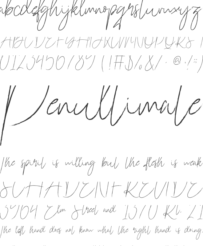 Baltimare font preview