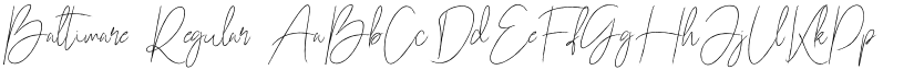 Baltimare Regular font