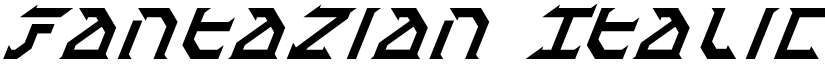 Fantazian Italic font