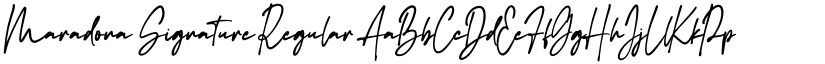 Maradona Signature Regular font