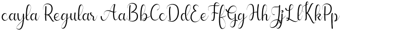 cayla Regular font