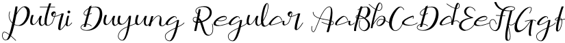 Putri Duyung Regular font