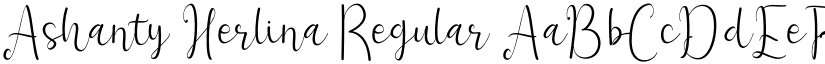 Ashanty Herlina Regular font
