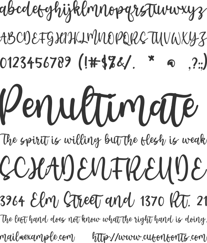 Halymah font preview