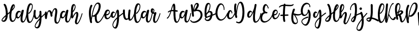 Halymah Regular font