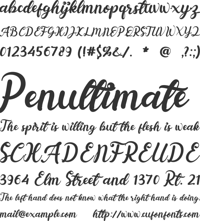 Esyla font preview