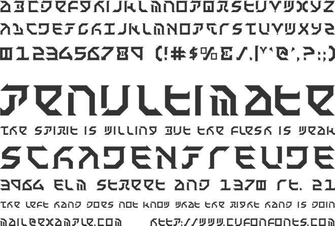 Fantazian font preview
