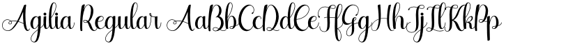 Agilia Regular font
