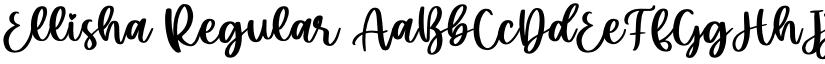 Ellisha Regular font