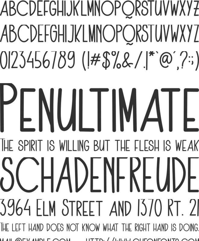 The Fox Office font preview