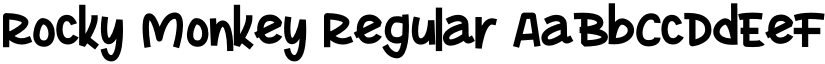 Rocky Monkey Regular font