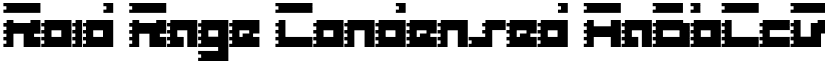 Roid Rage Condensed font