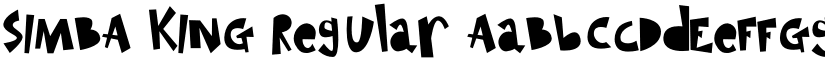 SIMBA KING Regular font