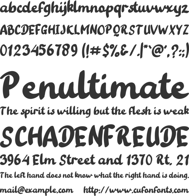 Tatan Deer font preview