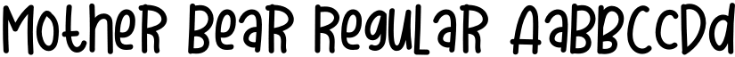 Mother Bear Regular font