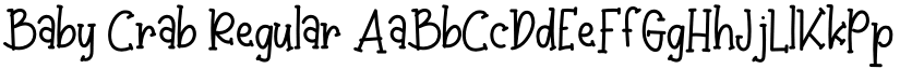 Baby Crab Regular font