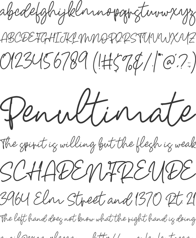 Castello font preview