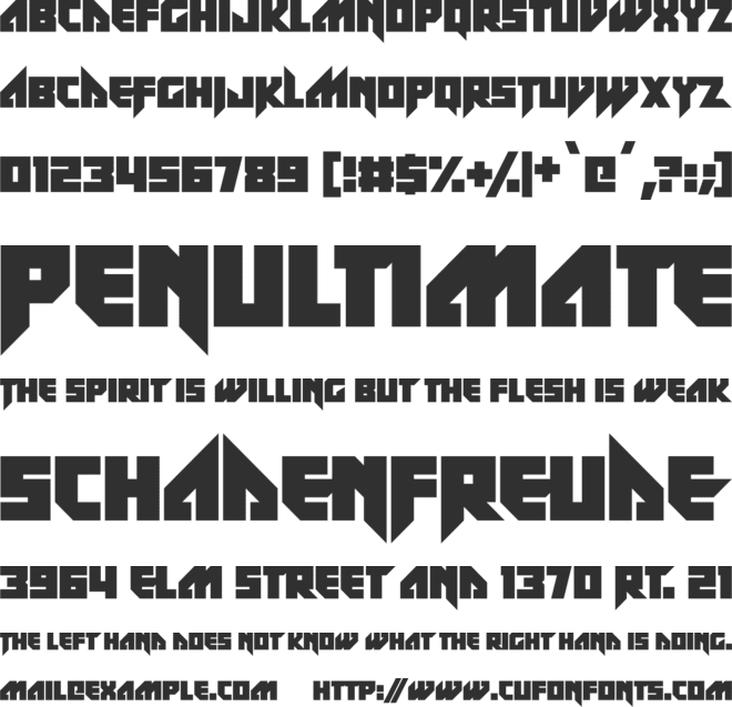 ZeF RAVE font preview
