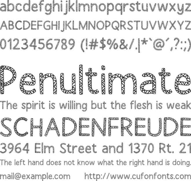 Stanlist font preview