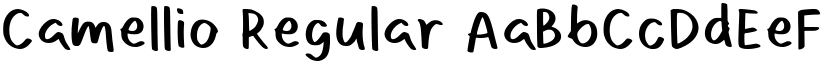 Camellio Regular font