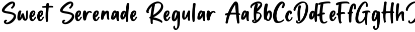 Sweet Serenade Regular font